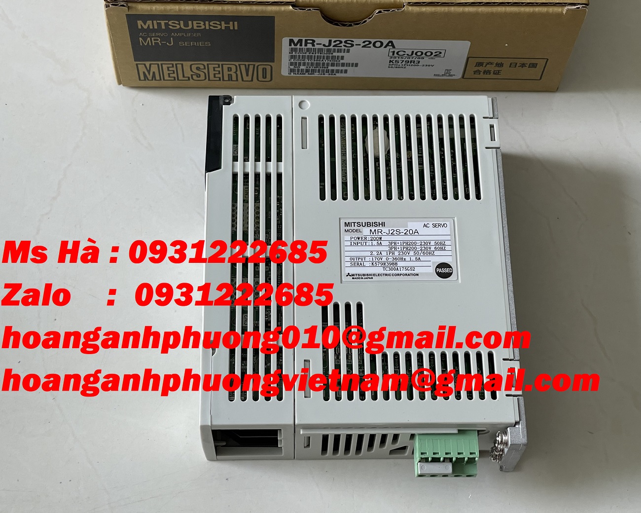 Servo điều khiển chính xác trong hệ thống CNC MR-J2S-20A mitsubishi